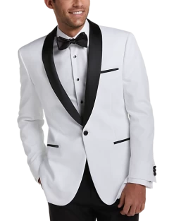 Egara Slim Fit Dinner Jacket, White