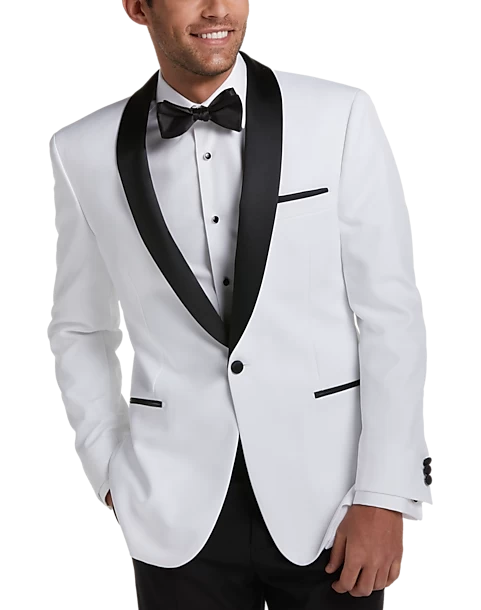 Egara Slim Fit Dinner Jacket, White