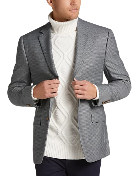 Lauren By Ralph Lauren Classic Fit Sport Coat, Gray Check Windowpane