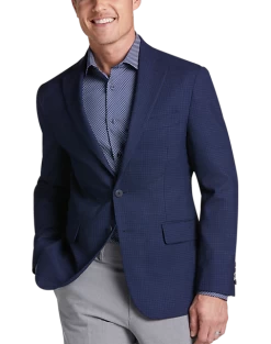 Awearness Kenneth Cole AWEAR-TECH Slim Fit Sport Coat, Navy Check
