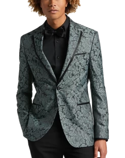 Egara Slim Fit Dinner Jacket, Green Floral