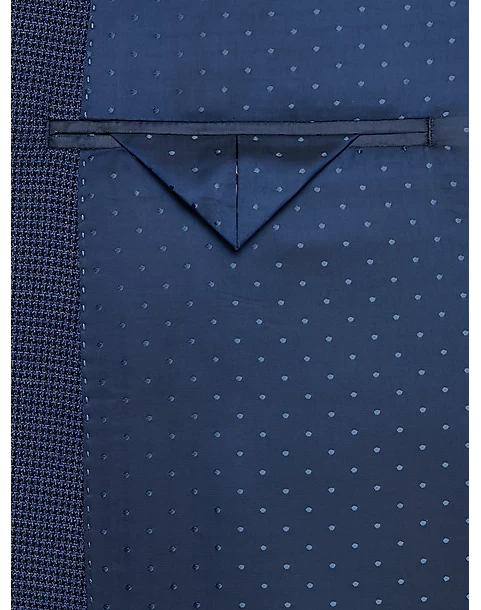 Michael Strahan Classic Fit Sport Coat, Blue Mini Houndstooth - Image 3