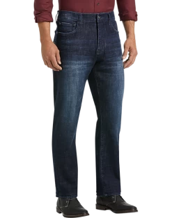 Joseph Abboud Athletic Fit Dark Wash Jeans, Blue Coal