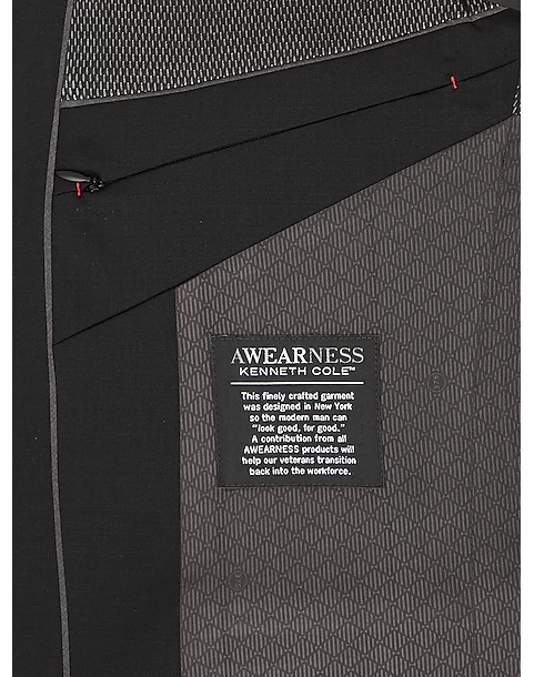 Awearness Kenneth Cole AWEAR-TECH Slim Fit Suit Separates Coat, Charcoal - Image 4