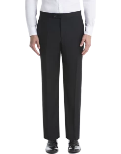 Lauren By Ralph Lauren Classic Fit Suit Separates Tuxedo Pants, Black
