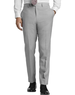 Calvin Klein X-Fit Slim Fit Suit Separates Pants, Light Gray Sharkskin