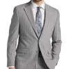 Michael Strahan Classic Fit Suit Gray Stripe