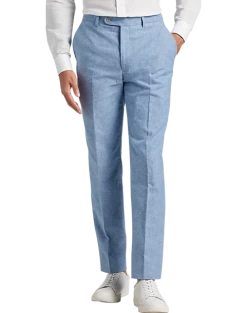 JOE Joseph Abboud Slim Fit Linen Blend Suit Separates Pants, Dusty Blue
