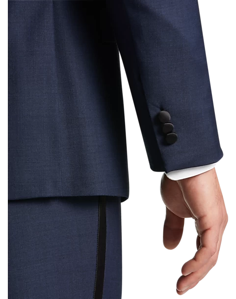 Pronto Uomo Platinum Modern Fit Notch Lapel Suit Separates Tuxedo Jacket, Navy - Image 2