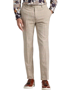 Paisley & Gray Slim Fit Suit Separates Pants, Tan Check