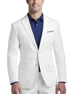 JOE Joseph Abboud Slim Fit Linen Blend Suit Separates Coat, White