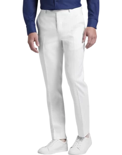 JOE Joseph Abboud Slim Fit Linen Blend Suit Separates Pants, White
