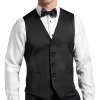 Joseph Abboud Black Label Modern Fit Suit Separates Tuxedo Vest, Black