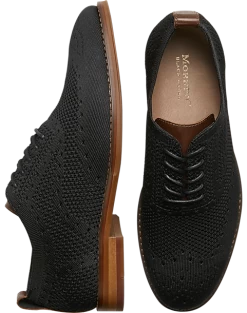 Moretti Ashland Knit Wingtip Oxfords, Navy