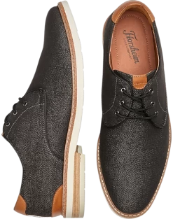 Florsheim Capitol Plain Toe Canvas Oxfords, Gray