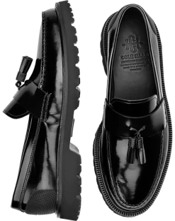 Cole Haan American Classics Box Leather Tassel Loafers, Black