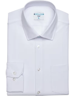 &Collar Atlantic Slim Fit Stain-Resistant Dress Shirt, White
