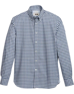 Joseph Abboud Modern Fit Sport Shirt, Blue Shadow Plaid