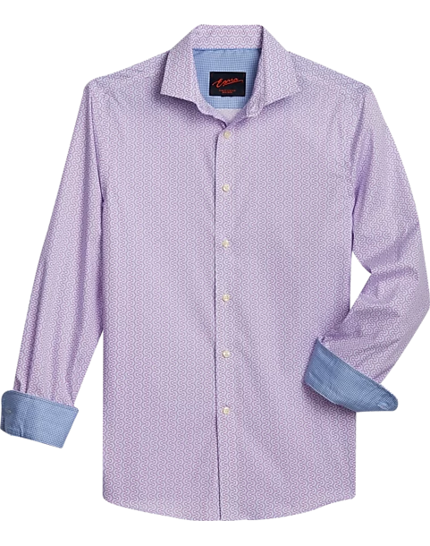 Egara Slim Fit Sport Shirt, Berry Geo