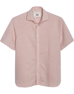 Joseph Abboud Modern Fit Linen Sport Shirt, Peach