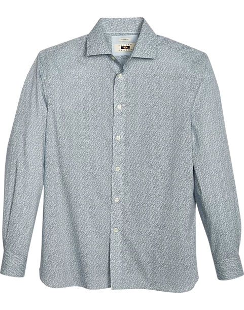 Joseph Abboud Modern Fit Sport Shirt, Slate Leaf Vine