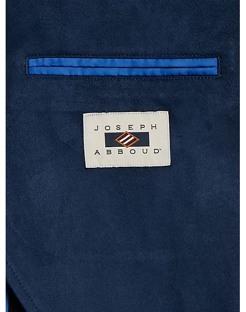 Joseph Abboud Modern Fit Notch Lapel Ultra Suede Soft Jacket, Dark Blue - Image 2