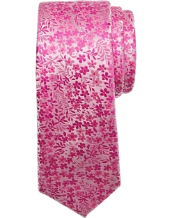 Egara Skinny Tie, Pink Floral