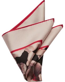 Joseph Abboud Pocket Square, Ivory Abstract